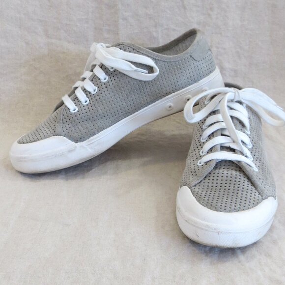 Rag & Bone Standard Issue Perforated Suede Leather Sneakers SIZE 39.5 (US 9.5) - Picture 2 of 12